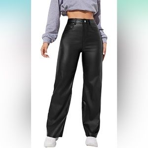 Faux Leather Pants